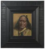 C. F. Goldie, At the Tangi, The Chief is Dead, His Widow Mourns. Portrait of Ngaheke (Perira te Kahukura), A Chieftainess of the Tūhourangi Tribe