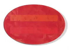 Gretchen Albrecht, Corolla (Pohutukawa), acrylic on shaped canvas