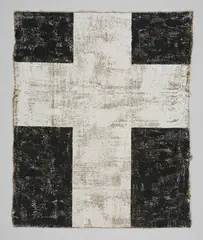 John Nixon, Untitled, acrylic on hessian (1983)