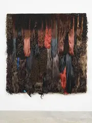Dale Frank, Tel Aviv, wigs and anodised Euromir perspex