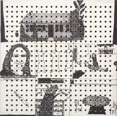 Richard Lewer, Katherine Mary Knight (Australian Crime Series), acrylic on pegboard