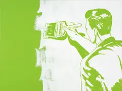 The House Painter by Ian Scott, acrylic on canvas, offered Mar 2026