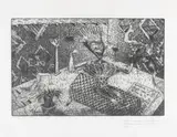 Bill Hammond, Three Famous Sleepers, etching, 1/50