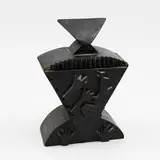 Bill Hammond, Lidded Box, wood and paint, circa 1980