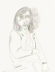 Jeffrey Harris, Portrait of Joanna Paul, graphite on paper