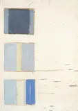 Shane Cotton, Chalk, oil on paper
