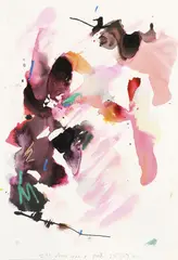 Allen Maddox, I'll show you a pink, watercolour on paper