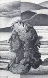 Don Binney, Untitled, charcoal, oil and collage on paper