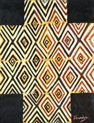 Untitled by Fatu Feu'u, oil on canvas, offered Feb 2026