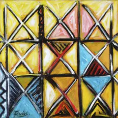 Fatu Feu'u, Summer Sailing, acrylic on canvas