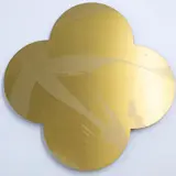 Max Gimblett, Remembrance, silkscreen-print on lacquered brass quatrefoil