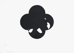 Max Gimblett, Black - 2, acrylic on paper