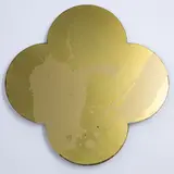 Max Gimblett, Remembrance, silkscreen-print on lacquered brass quatrefoil