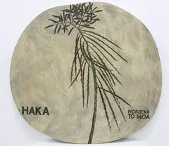 Michael Shepherd, Haka, acrylic on board