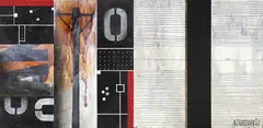 Nicky Foreman, Untitled, 2007, 2007, mixed media on wood, diptych