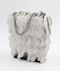 Emily Siddell, Angel Wings, porcelain and steel