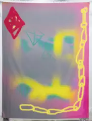 Dan Arps, Untitled, dye-sublimation print on silk