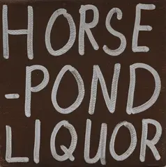 John Reynolds, Horse-Pond Liquor, acrylic and paint marker on canvas