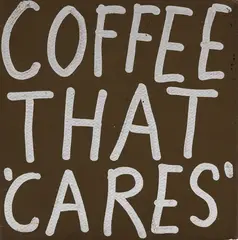 John Reynolds, Coffee That 'Cares', acrylic and paint marker on canvas