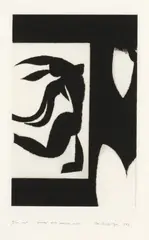John Drawbridge, Woman with Matisse II, etching, 14/100