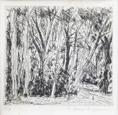 La Chene de Doisu a Chaville by André Dunoyer de Segonzac, etching, 21/75, offered Feb 2026
