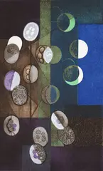 Eileen Mayo, Lunaria, screenprint 2/15