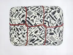 Richard Killeen, From the Museum, lithograph on paper, 78/100