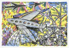 Philippa Blair, Destination, screenprint, 85/126