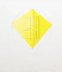 James Ross, Arcade Square (Noon), screenprint on paper, 17/25