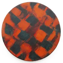 Anne Riethmaier, Within a Circle, acrylic on shaped canvas