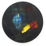 Anne Riethmaier, Within a Circle, acrylic on shaped canvas