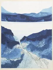 Bonnie Quirk, Waiheke, etching, 29/50