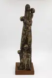 Muriel Carrick Moody, Untitled (Mother with children), glazed ceramic on wooden base