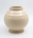 Large hand-potted vase by Ernest Shufflebotham for Crown Lynn, with rare pale pink glaze, shape no. 15 (one small repaired chip to foot), offered Feb 2026