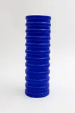 John Parker, Grooved vessel, blue glazed ceramic