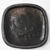 Barry Brickell and Hamish Keith, Stoneware plate, made by Barry Brickell and decorated with a stylised leaf design by Hamish Keith