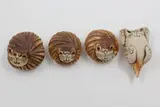 Tristan Totty, Four cats, ceramic figurines