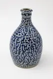 Ben Woollcombe, Blue bottle, salt glazed stoneware, made in 1978 in Waiheke Island