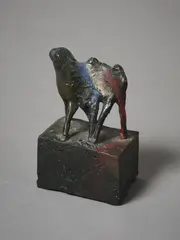 Greer Twiss, Marchers, cast bronze and pigment