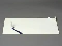 Greer Twiss, Two White Bathers on a White Plane, lacquered bronze and aluminium