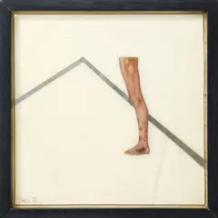 Greer Twiss, Vacuum Formation Print II (Leg), styrene, acrylic and foil