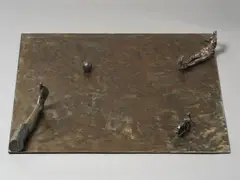 Greer Twiss, Warp No. 2, cast bronze and steel