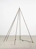 Greer Twiss, Twin Triangles, bronze and steel (1980)