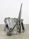 Greer Twiss, Under False Colours, galvanized steel, two parts (1996)