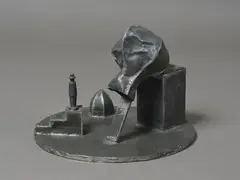 Launching Pad (1990) by Greer Twiss, lead over wood, sold Feb 2026