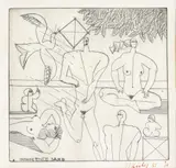 Pat Hanly, Innocence Land, etching, 6/25
