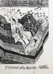 Robert Ellis, Turangawaewae, ink on paper