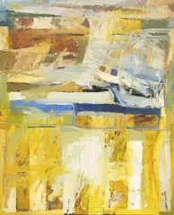 Graham Percy, Summer Flag, oil on board