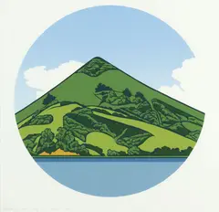 Robin White, Harbour Cone from Hooper’s Inlet, silkscreen print, 8/75