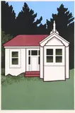 Robin White, On the Beach, Otago Peninsula, silkscreen print, edition of 35